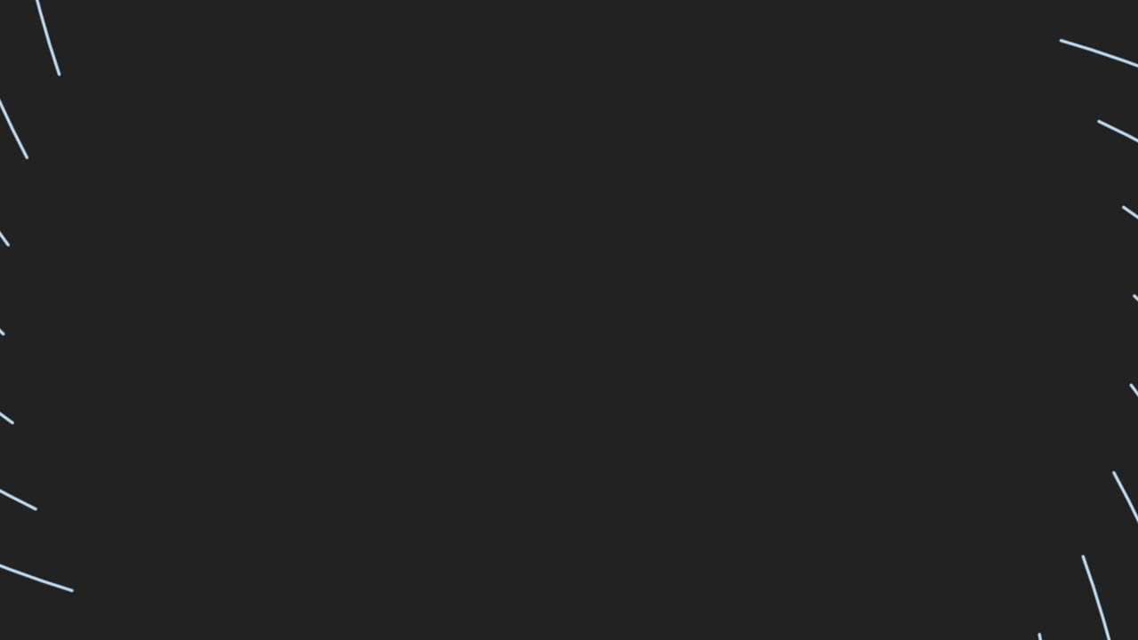 Animation abstract neon blue lines 2