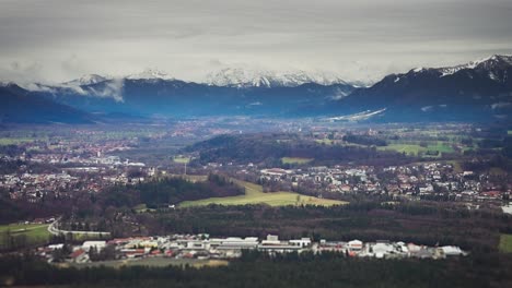 an aerial view of rural bavaria