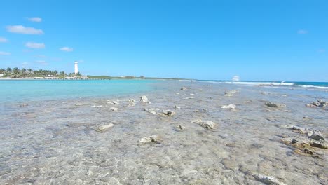 ocean shore view from the island