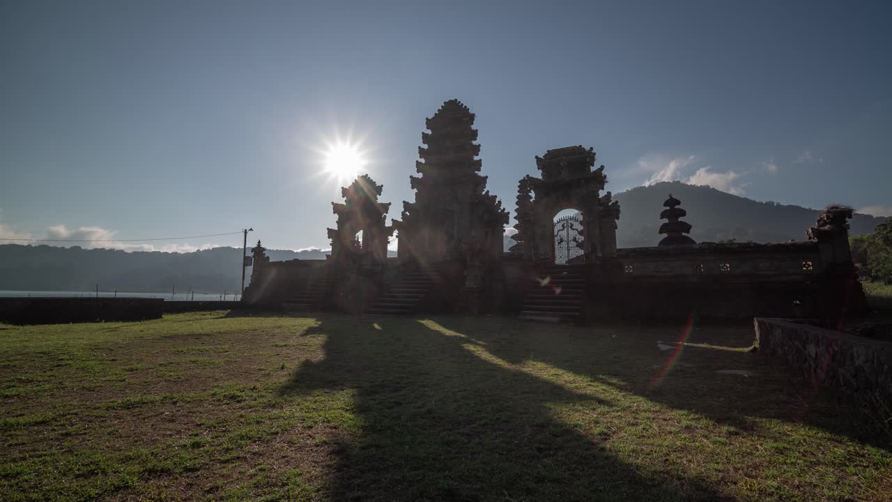 Sunrise at a Balinese Temple