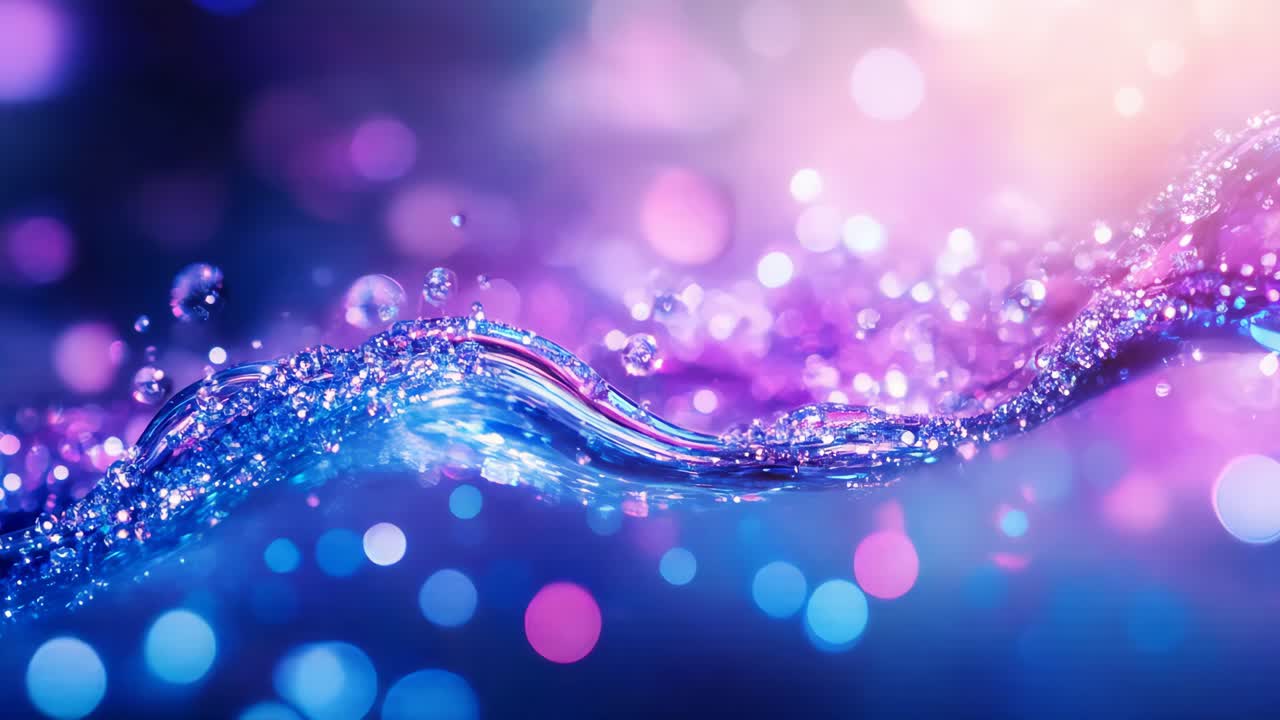 Abstract Water Waves in Vibrant Colors