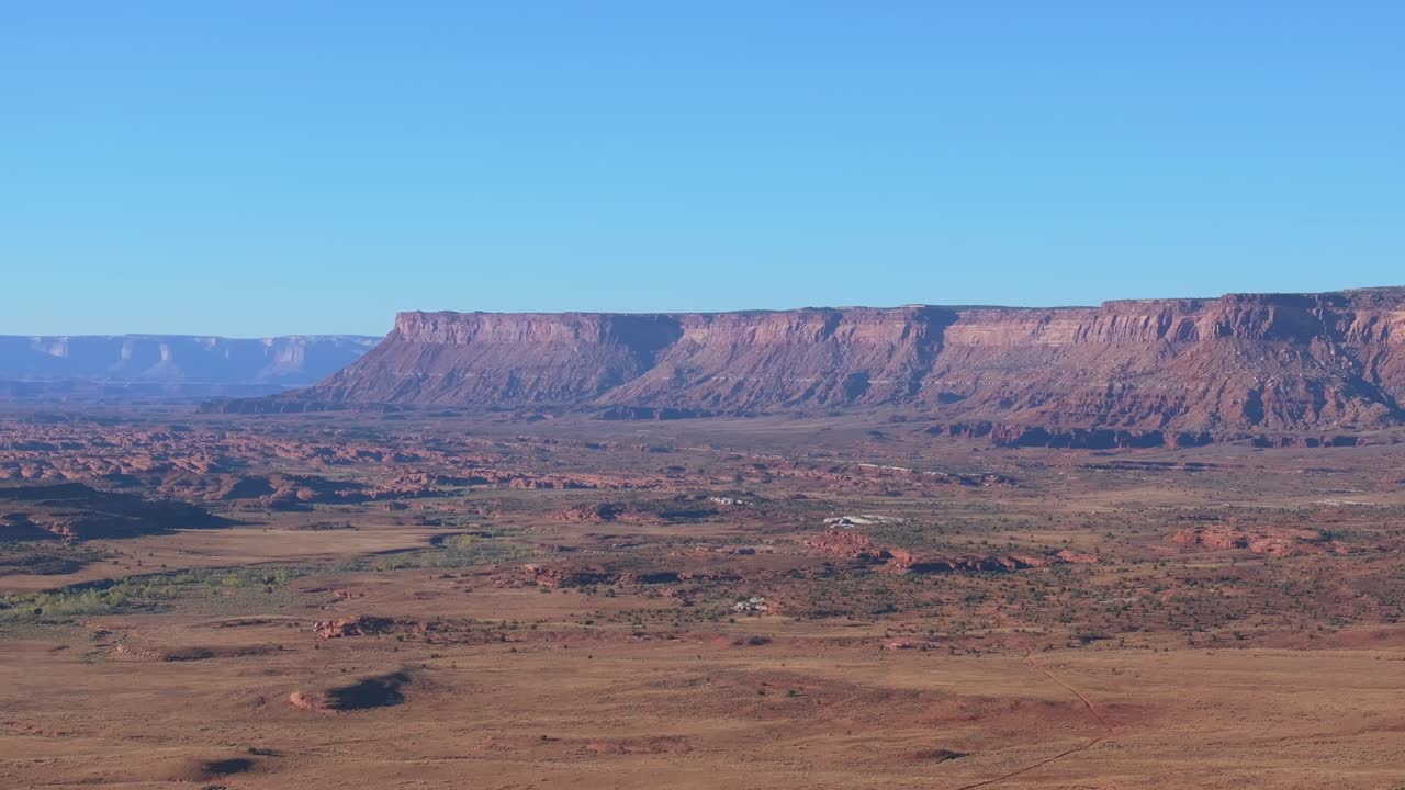 Vast desert landscape in Canyonlands National Park, serene and majestic