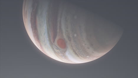 Planet-Jupiter-in-Space-with-Great-Red-Spot-Storm