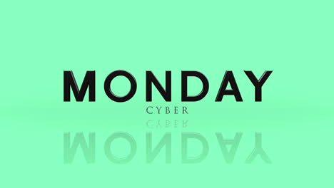 Elegance-Cyber-Monday-text-on-green-gradient