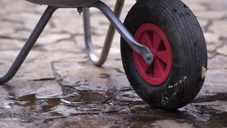 wheelbarrow full of water