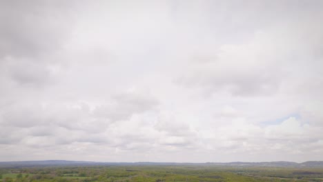 drone shot of the british countryside. ifold, surrey