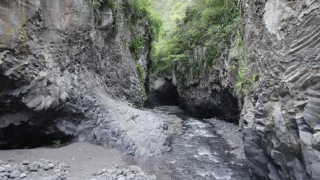 narrow gorge river in jungle