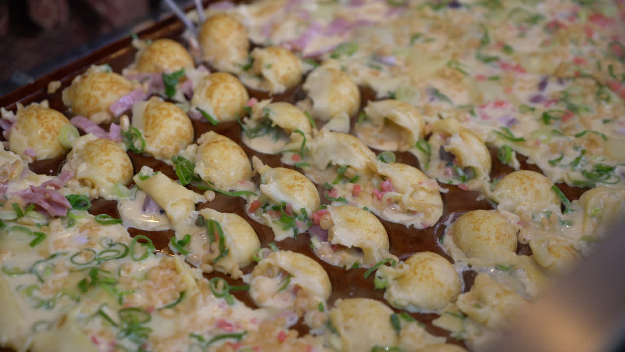 타코야키 만들기 - 일본 길거리 음식 스타일