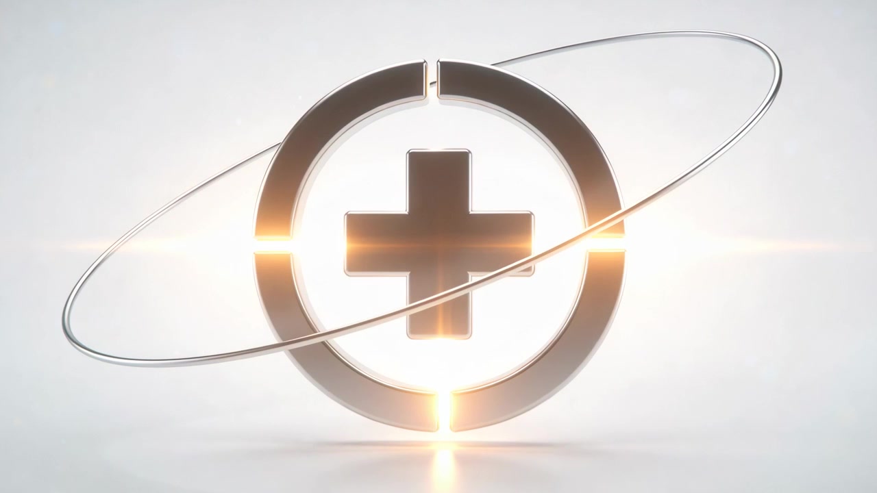 Inizia la rivelazione del logo, con una banda ellittica in orbita che si muove attraverso un anello centrale in studio, con un bagliore caldo.