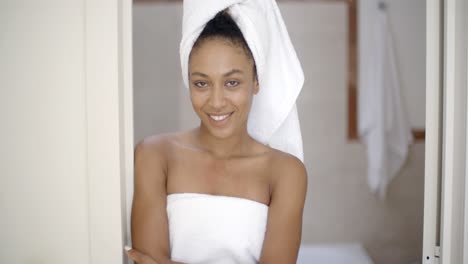 Young-Woman-Wrapped-In-Towels