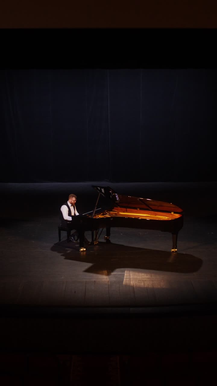 Pianist Performance on Stage