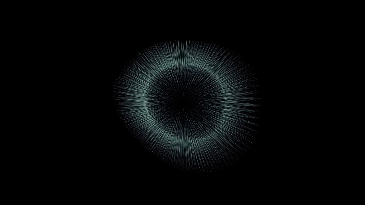 metamorphose of amorphous shape from dots and lines, abstract animation of future shape 4K