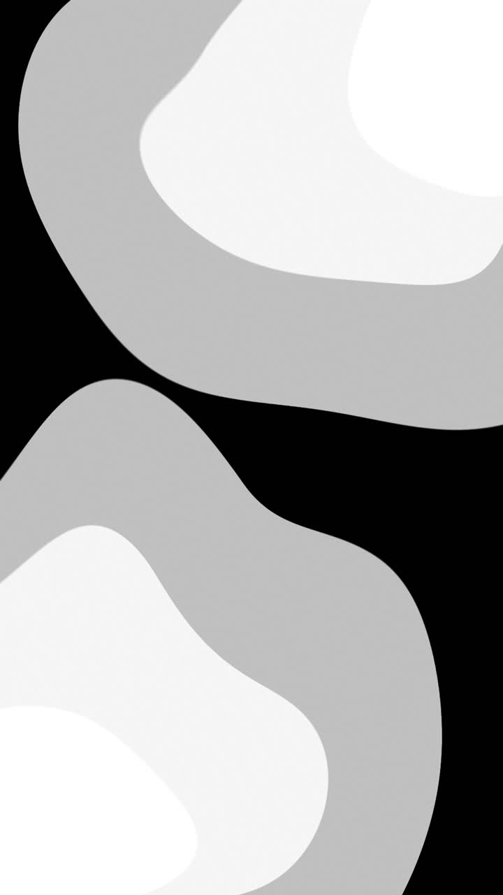 Abstract shapes in gray, white, and black