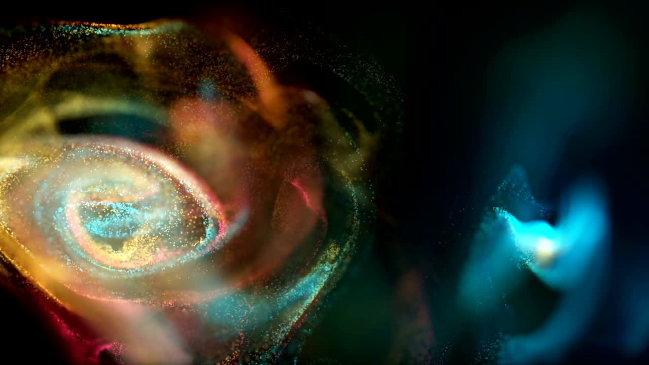 Abstract Particles Background. Loop Sequence.