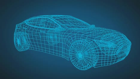 mapeo 3d digital de un coche deportivo