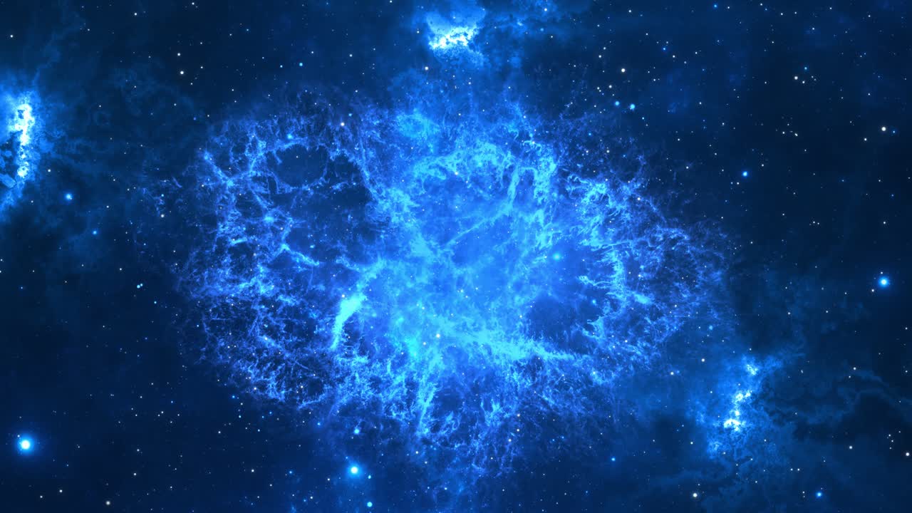 4K 3D 성운 구름과 별이 펼쳐진 아름다운 나선형 무한 은하를 배경으로 우주를 여행하는 장면