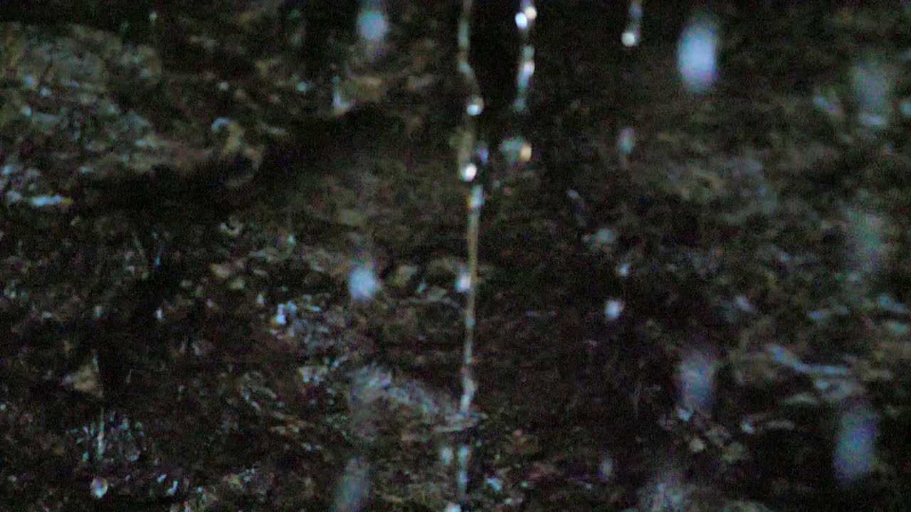 Slow motion 180 frames per second, water dripping