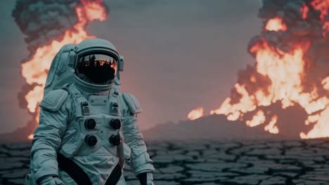 astronauta en apuros
