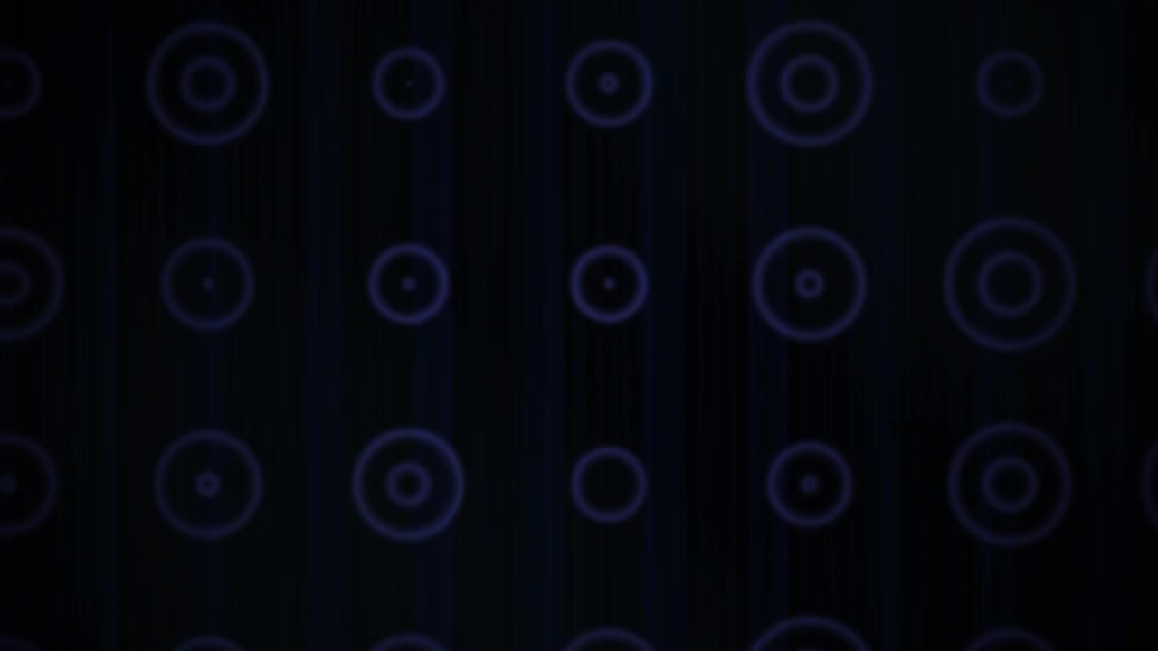 Animated Blue Rings Pattern on a Dark Technology Background