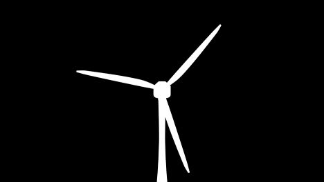 loop wind turbines windmill energy. wind power technology. energy green