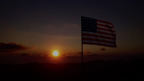 american flag. celebrate usa, veterans day, and 4th of july with video if flag waving wind. great for us flag day, american history, corporate ad, patriotism, show usa support