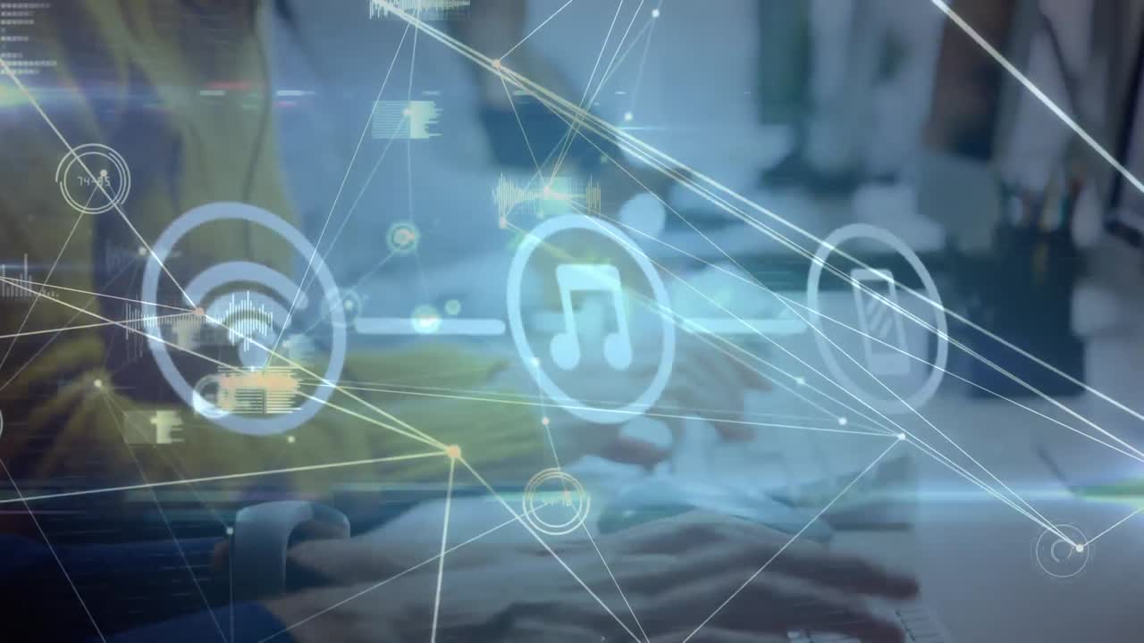 animación de empresarios y red de conexiones