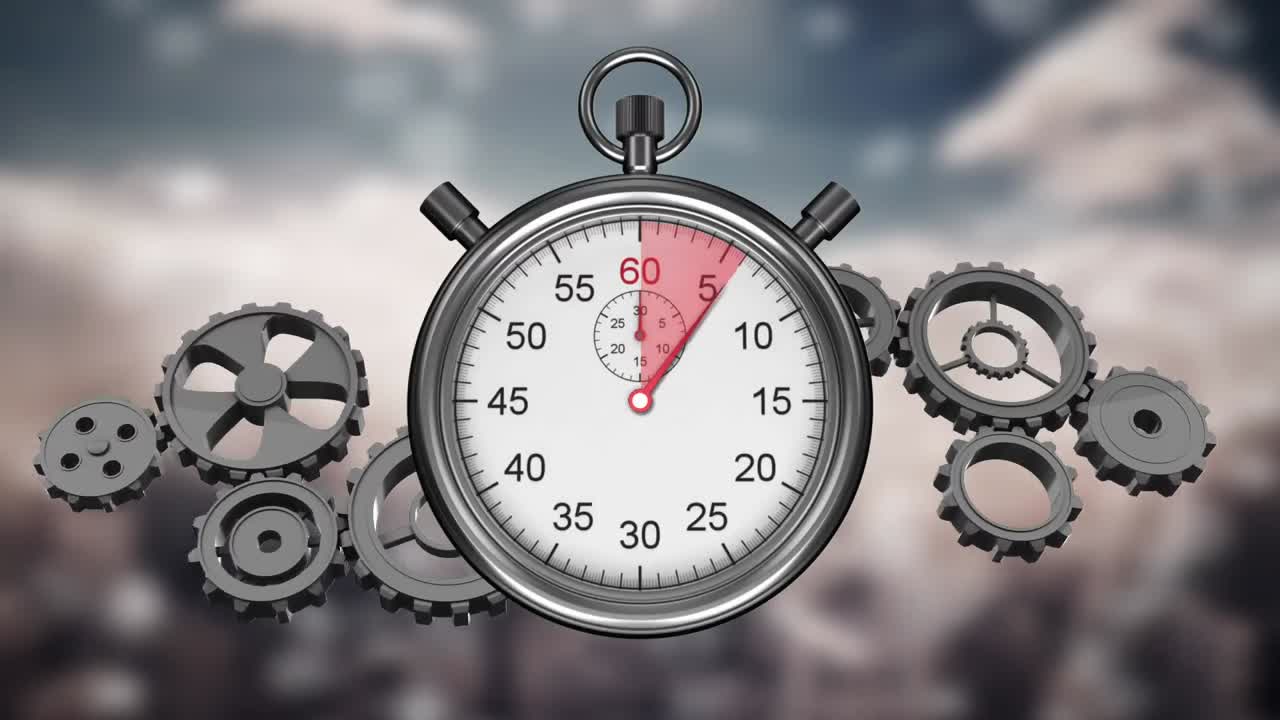 Timer with cogs