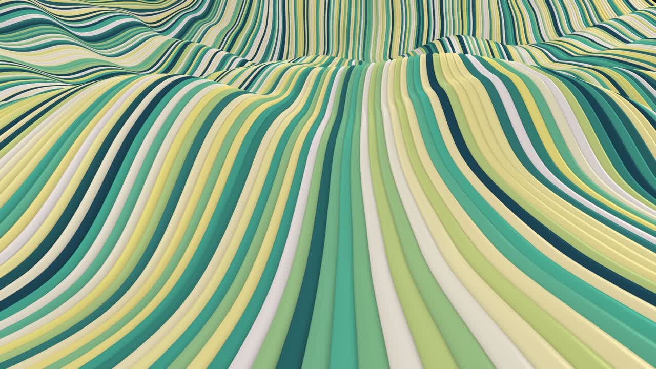 Trendy hypnotic seamless loop of fluid flowing stripes.