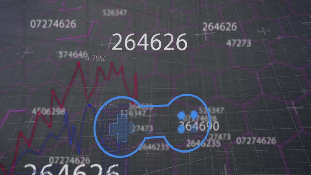 데이터 처리를 통해 게임 패드 아이콘의 애니메이션