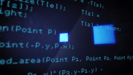 animation of data loading ring over data processing