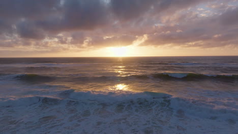 sunset over the ocean