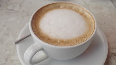 a cup of latte