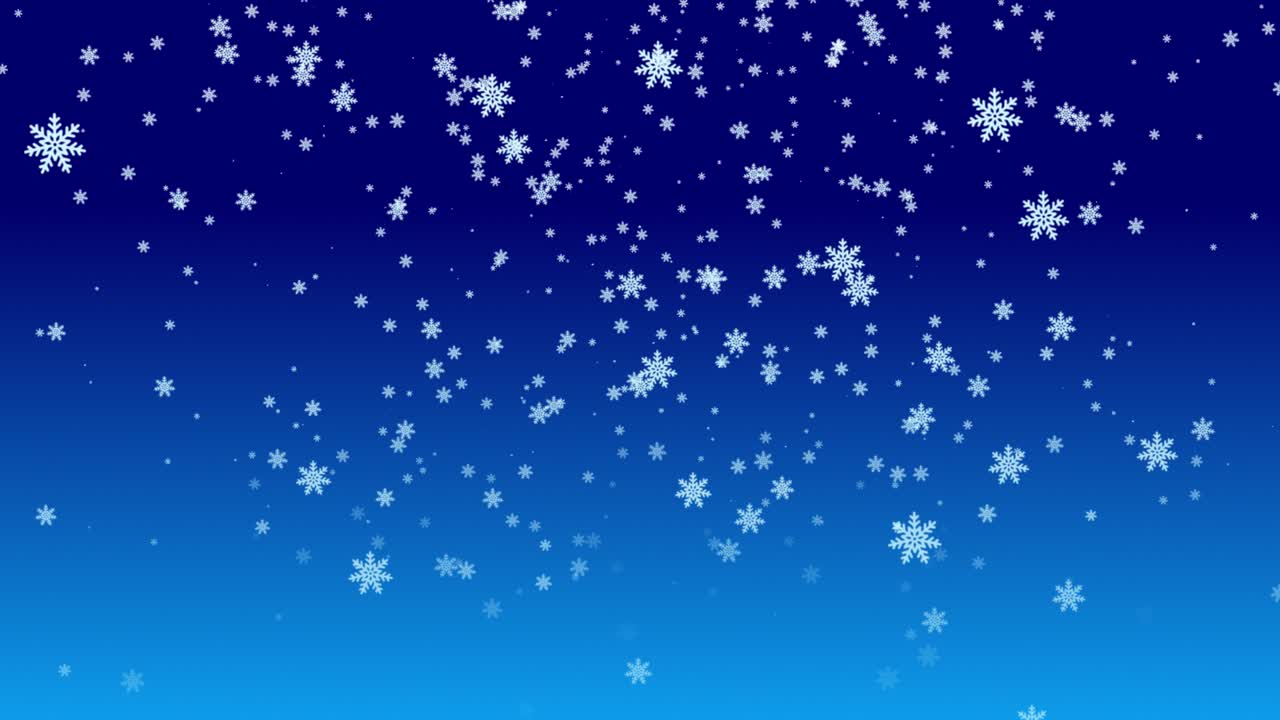 caída copo de nieve hielo brillo cristal helado invierno animación de fondo gradiente patrón visual brillo delicado magia navidad vacaciones azul marina