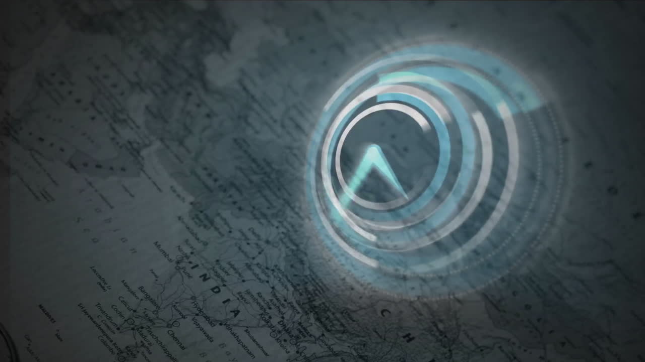 reloj de movimiento rápido y mapa del mundo