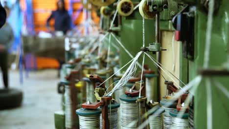 worker working in rope making industry 4k