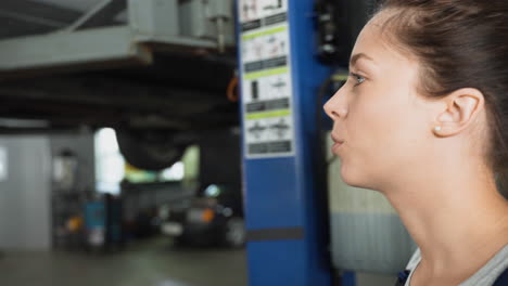 mechanic in the workshop