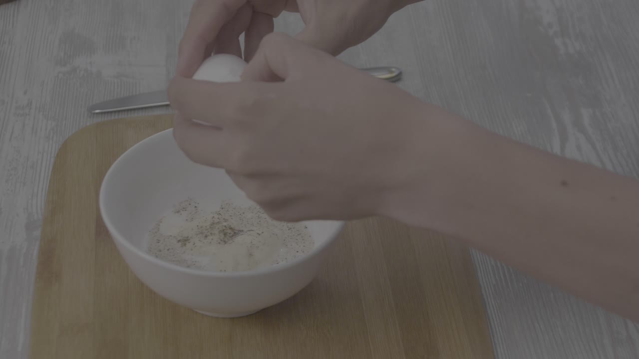 preparación de los huevos