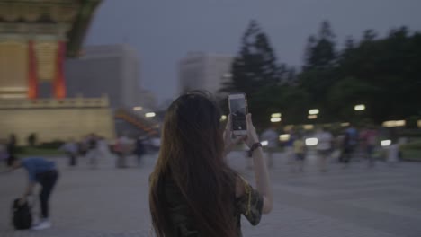 fotografía de la plaza de la libertad de taipei