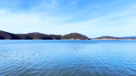 Lake Solina overlooking the Solina Dam