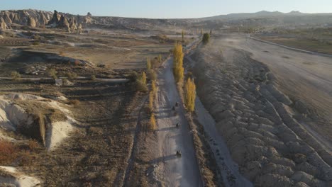 Aerial-View-Horses-Riding