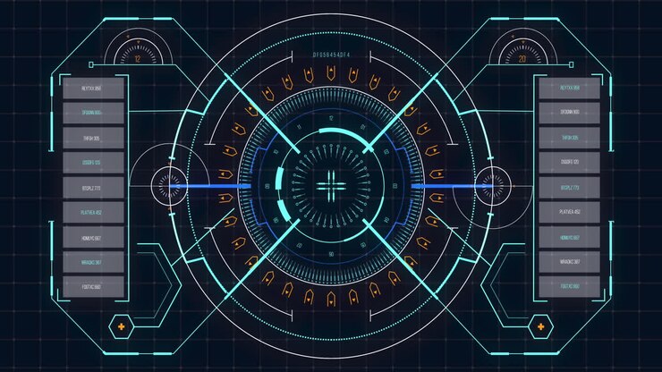 Animation of graduation hat over digital interface