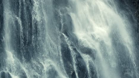 close up of a big waterfall