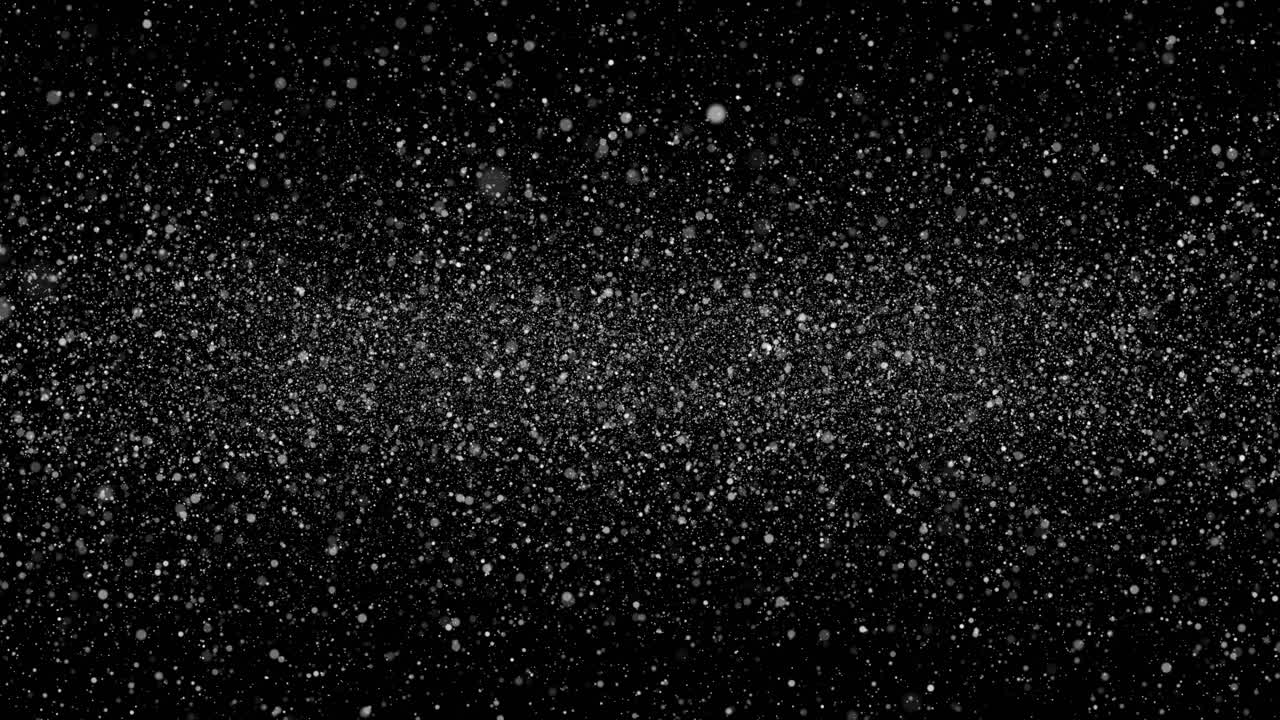Slow flight through the space full of stars twinkling star particles animation on starry night