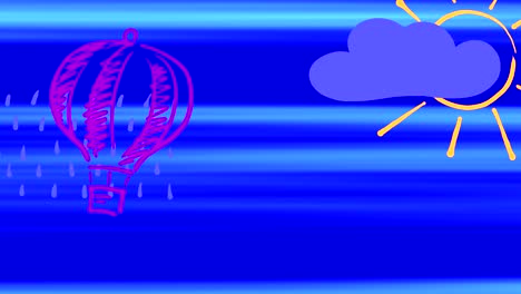 looped animation of moving drawn picture