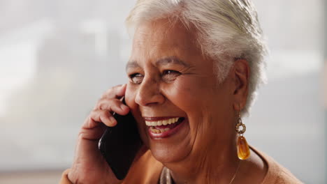 senior woman on a phone call