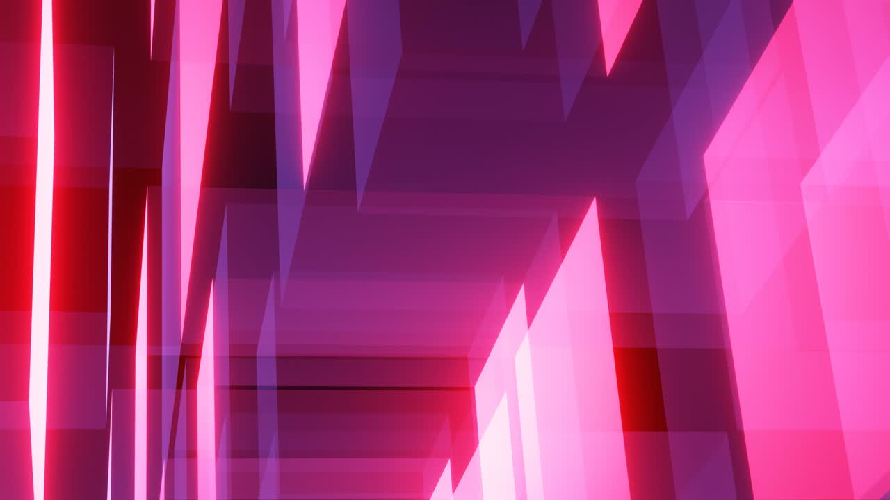 el fondo abstracto del bucle vj de formas rosadas.