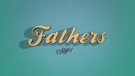 vintage fathers day greeting on blue background