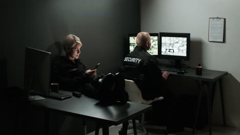 safety guards working in a room