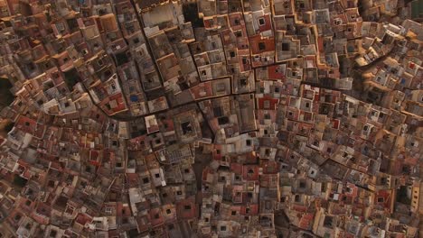 aerial: old medina in fez