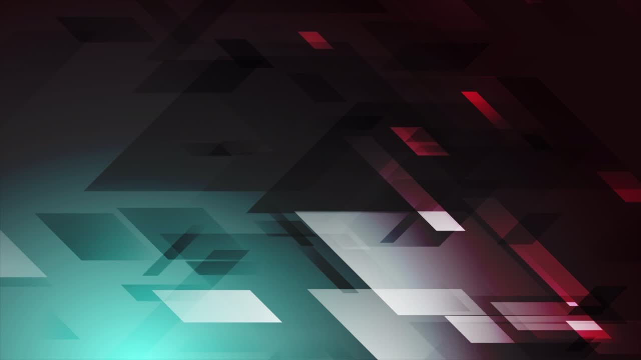 Dark blue and red hi-tech geometric motion background